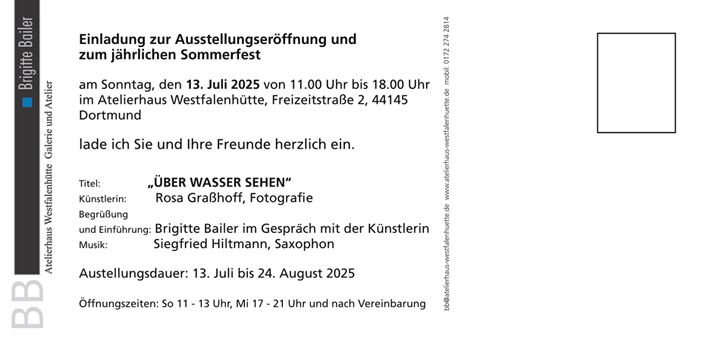 Einladung Über Wasser sehen 1